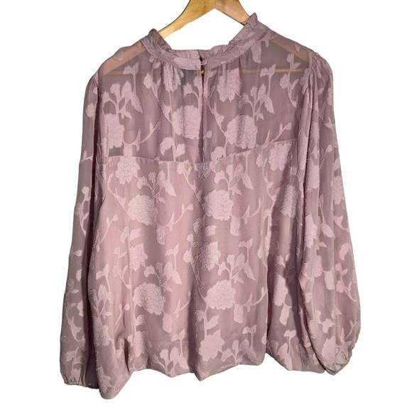 Torrid Chiffon Clip Floral Bubble Hem Blouse Size 3x - Picture 14 of 16